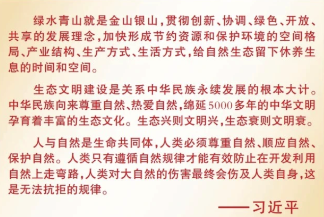 這五年，綠水青山更美麗